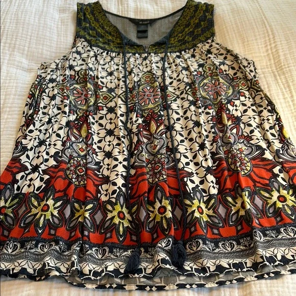 Ali Miles plus Floral Sleeveless Top - Picture 1 of 4